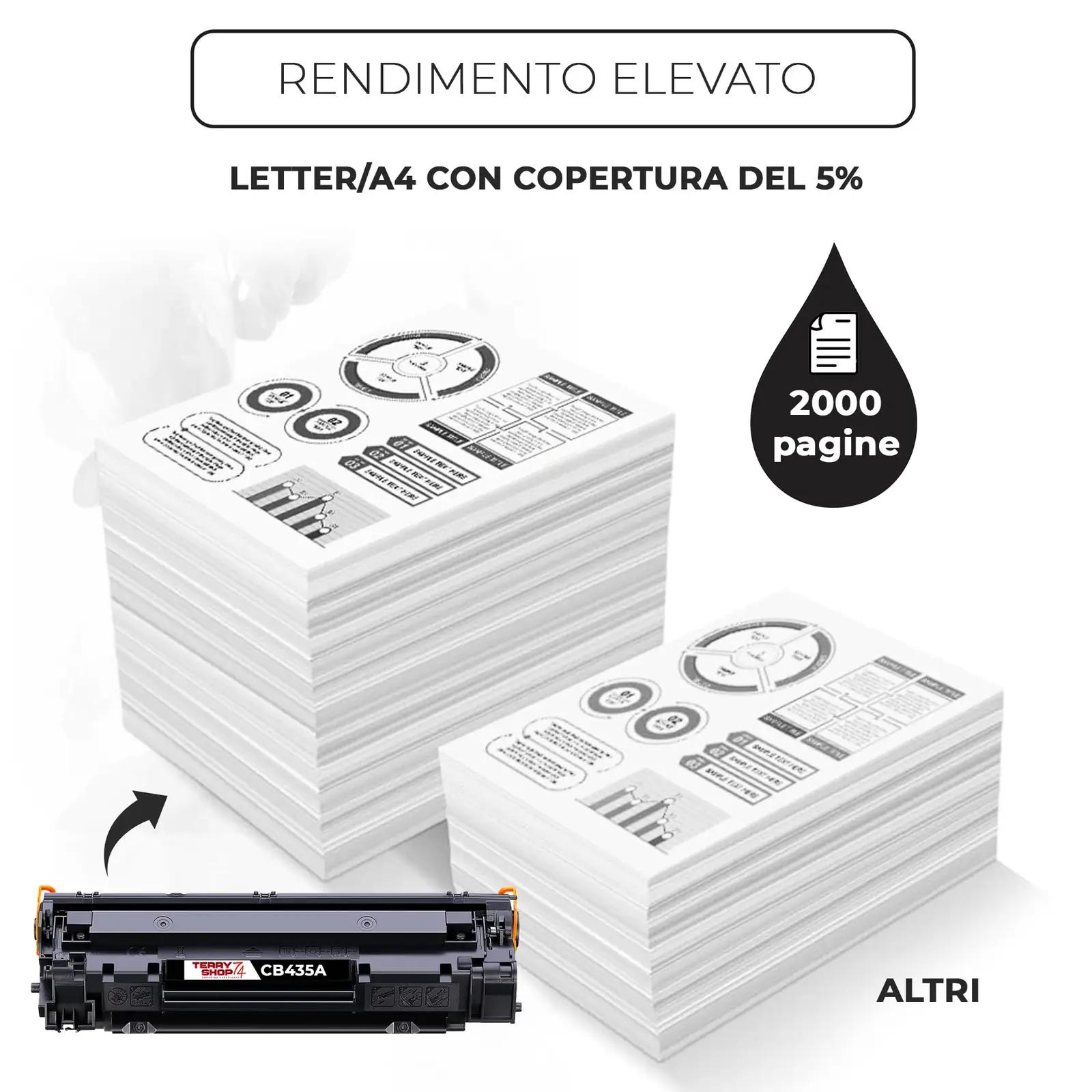 Terryshop74 must kompatibeltu toner CB435A – oluline kontoritarve – kasutusnäide