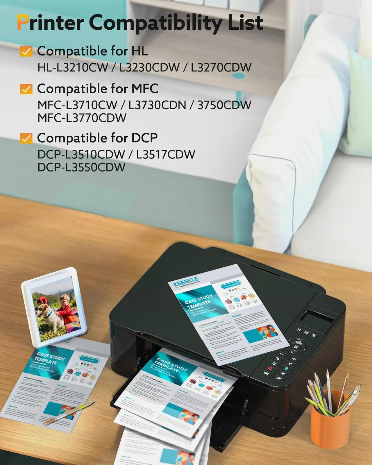 KEENKLE Toner tn-243cmyk mfc-l3750cdw – detailne lähivaade