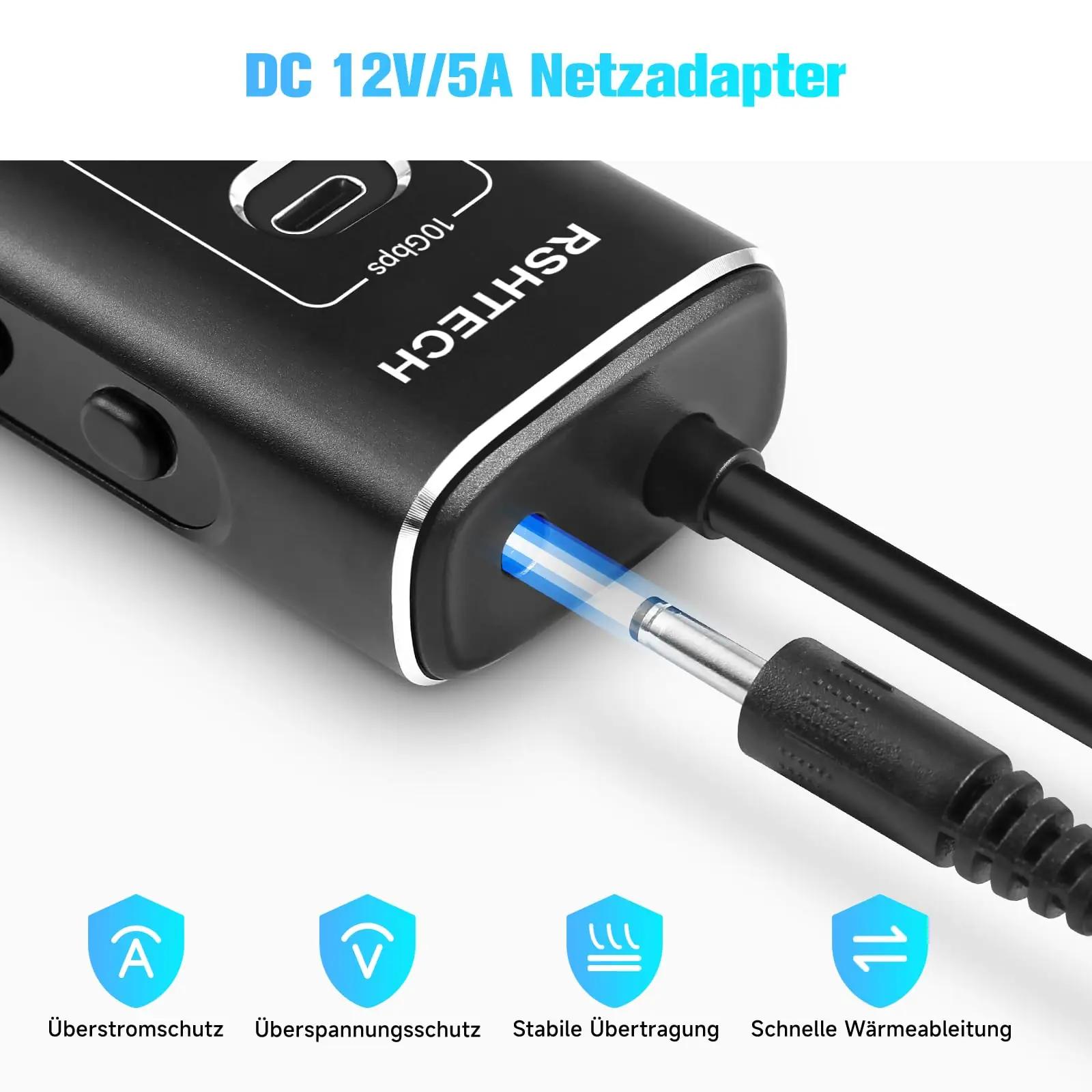 RSHTECH alumiiniumist USB-C ja USB 11-sisendiga jaotur – pilt 6