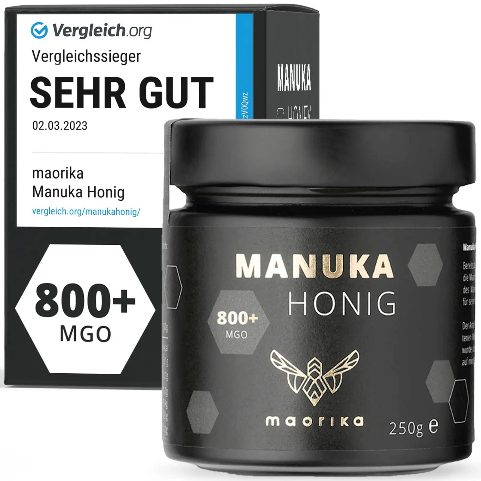 maorika Manuka mesi 800 MGO 250 g – naturaalne kingiidee
