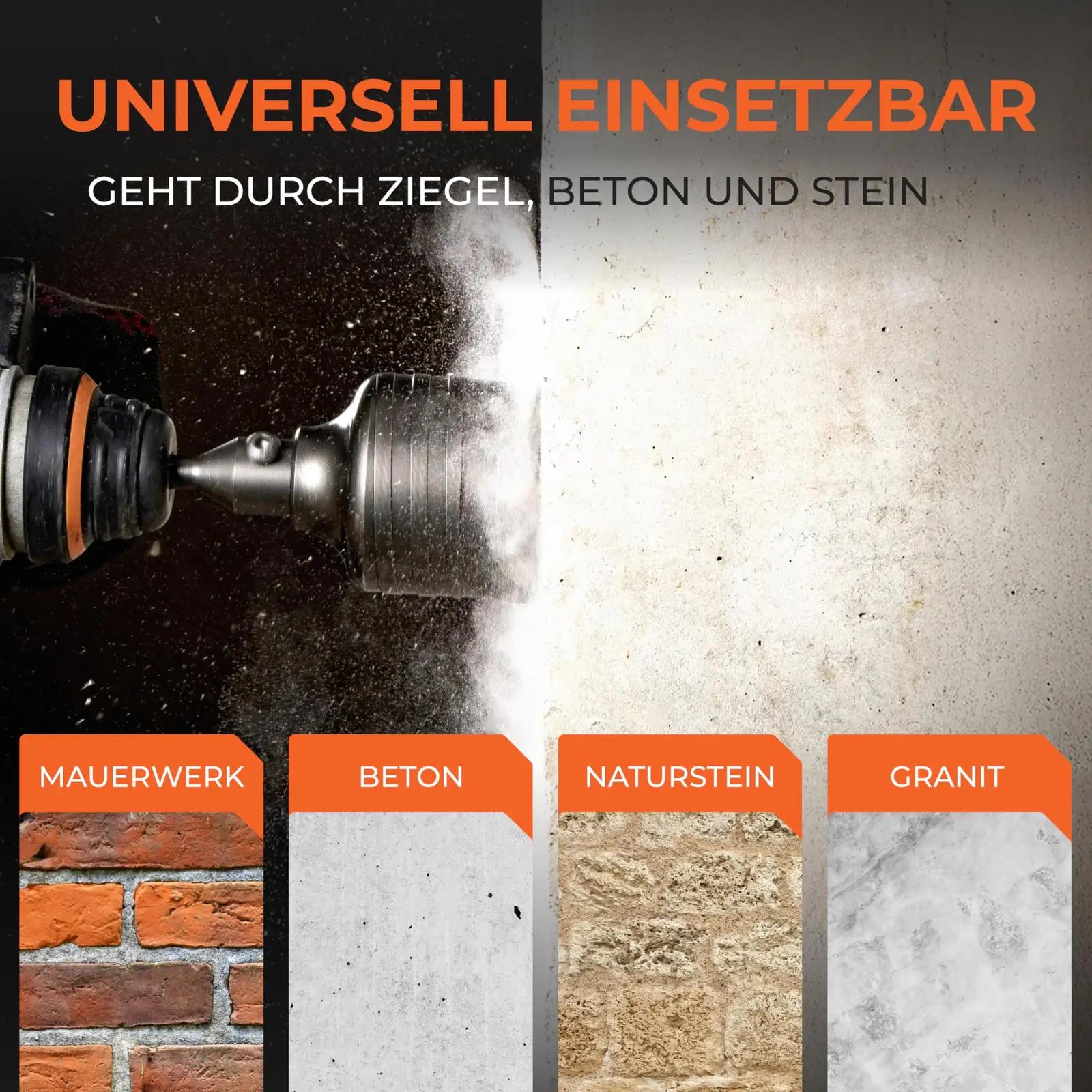 BAUBECK vastupidav 82 mm SDS Plus bohrkrone betoonile – pilt 6