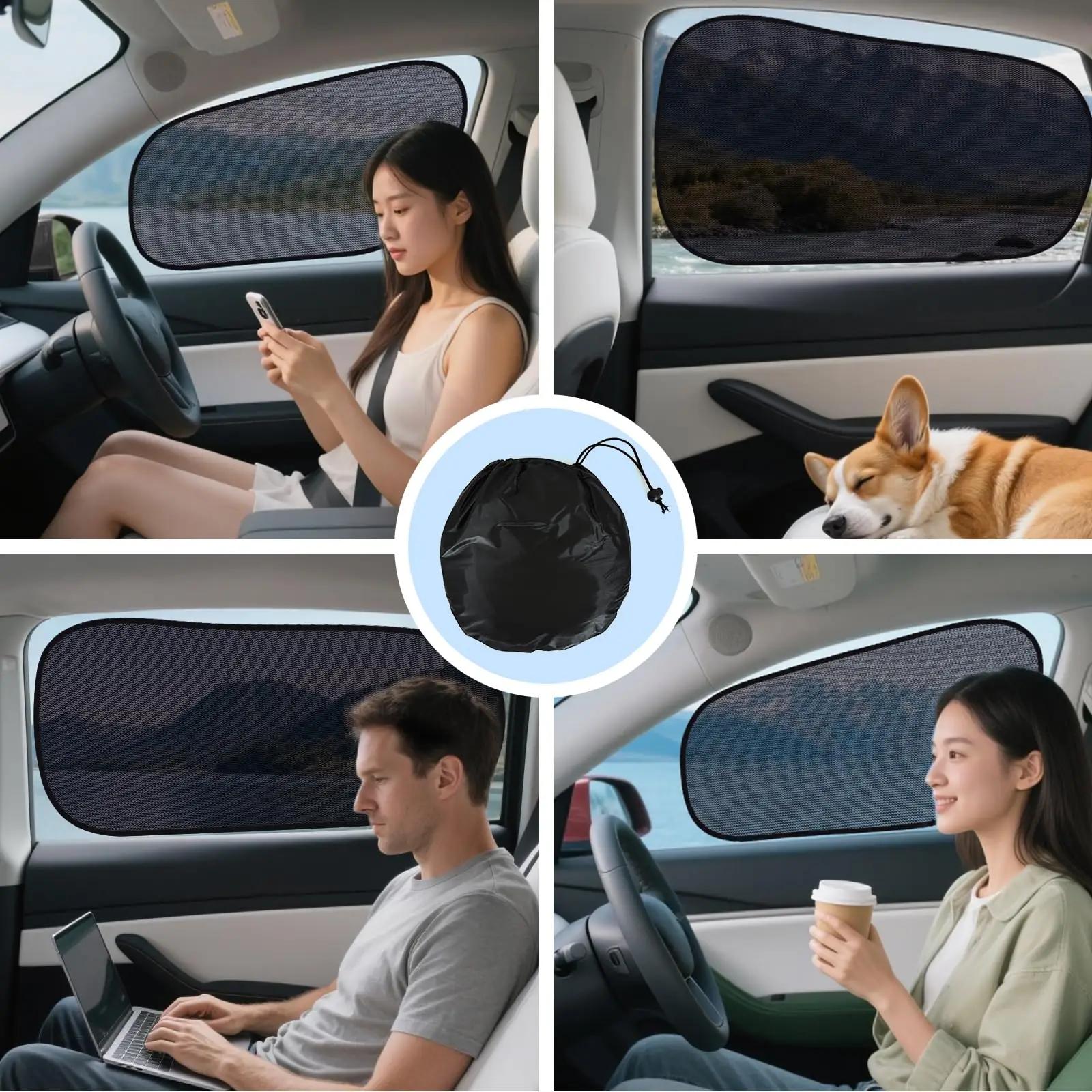 ZATOOTO UV-kaitsega autosirm Tesla Model Y jaoks, 4‑tk komplekt – pilt 6