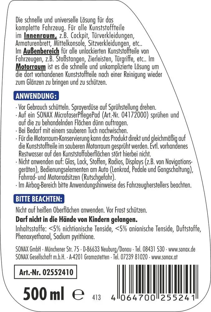 SONAX autohoolduskomplekt – tekstiilne 11-osaline kingiidee – lisavaade