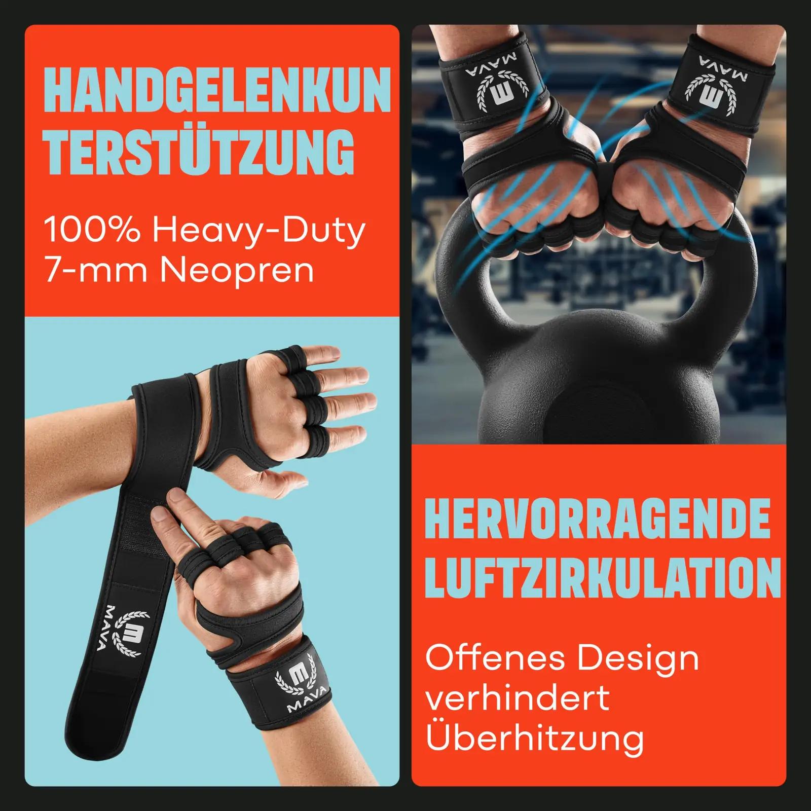 Mava Sports nahast treeningkindad randmetoega – pilt 6