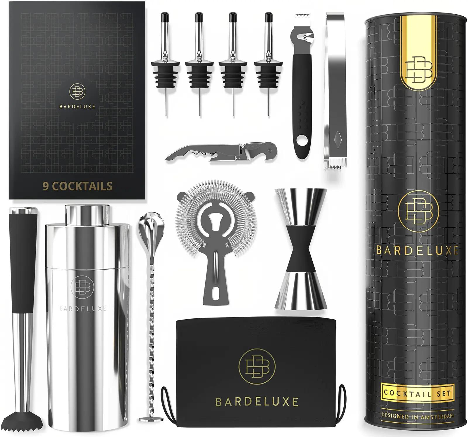 BarDeluxe roostevaba kokteilikomplekt 12-osaline kingitus – detailne vaade