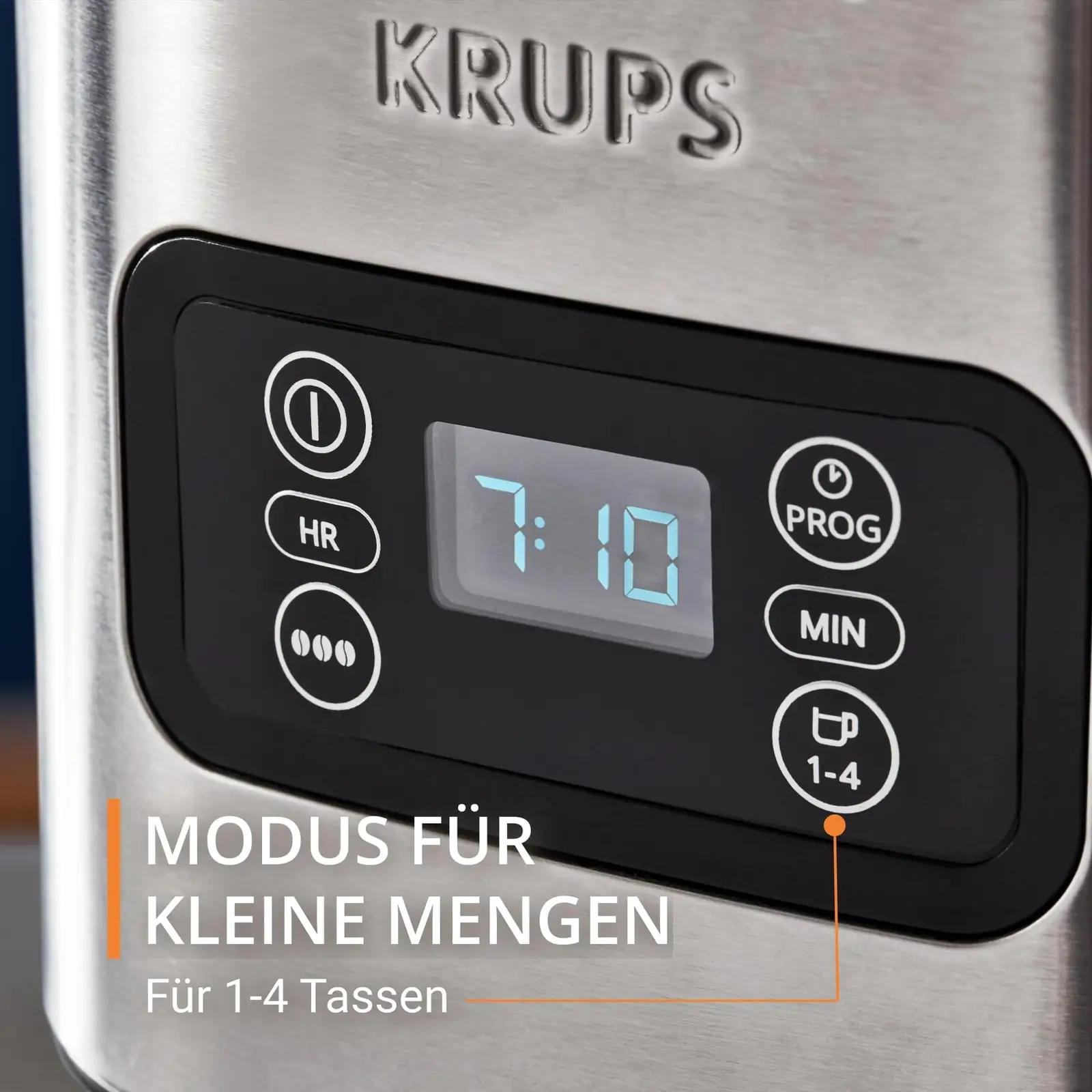 KRUPS roostevaba filterkannuga kohvimasin — nutikas 24h taimer – lisavaade