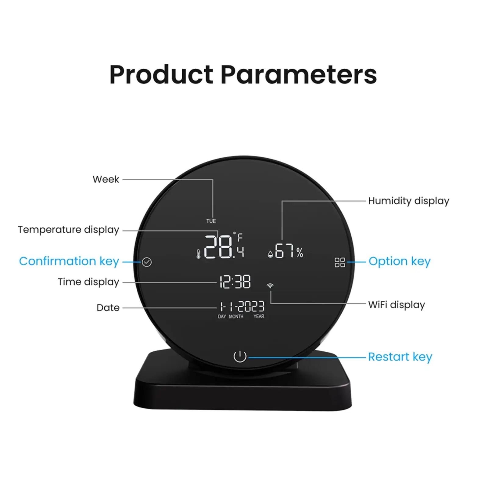 JOYELEC WiFi siseruumide termomeeter-hügromeeter LCD-ekraaniga – pilt 9