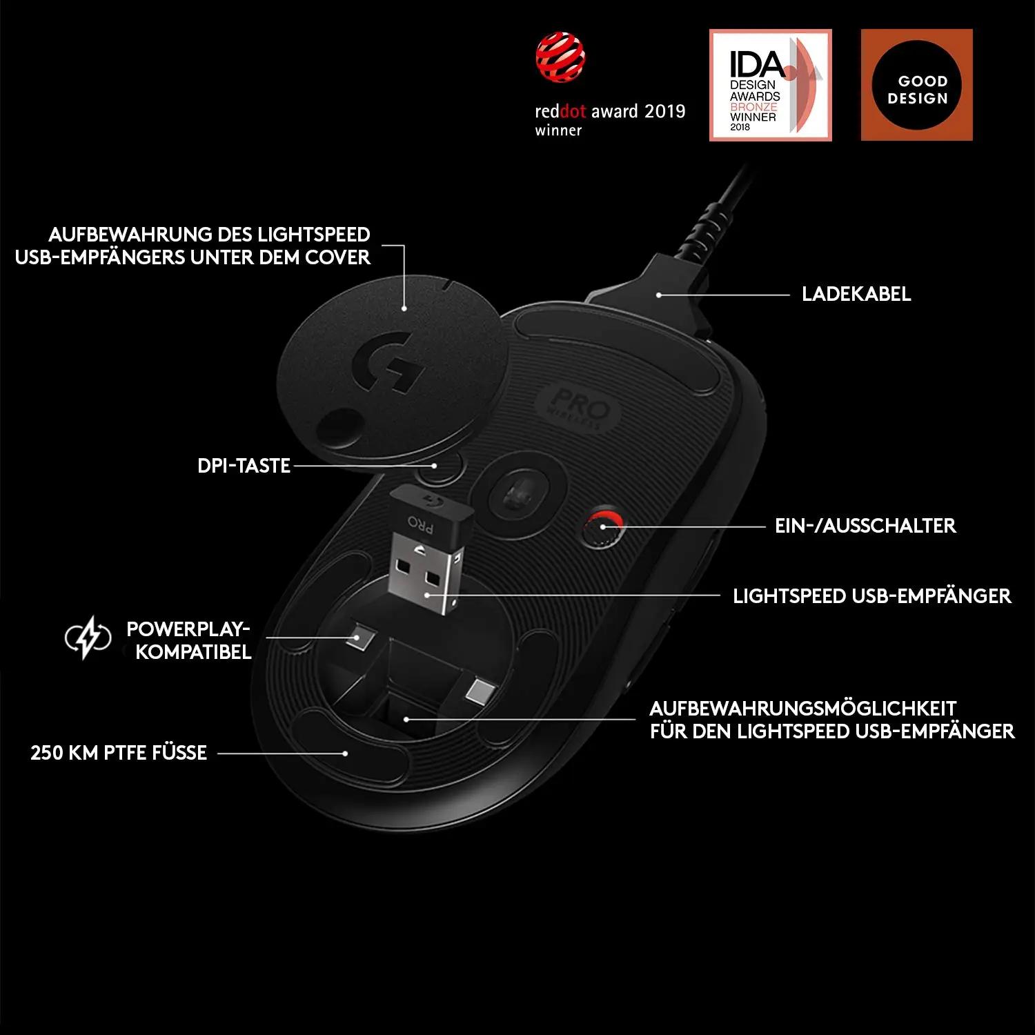 Logitech G ergonoomiline ultrakerge mänguhiir kingituseks – lisavaade