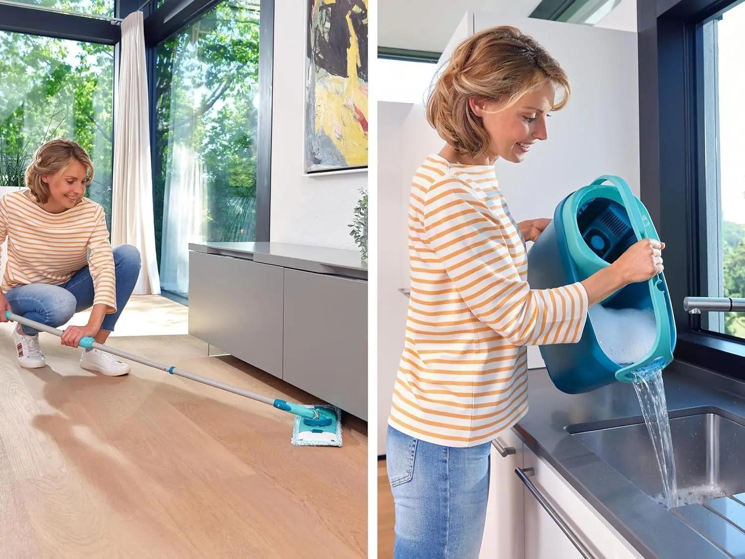 Leifheit puhastusmop Set CLEAN Twist M — pehme parketihooldus – pilt 6