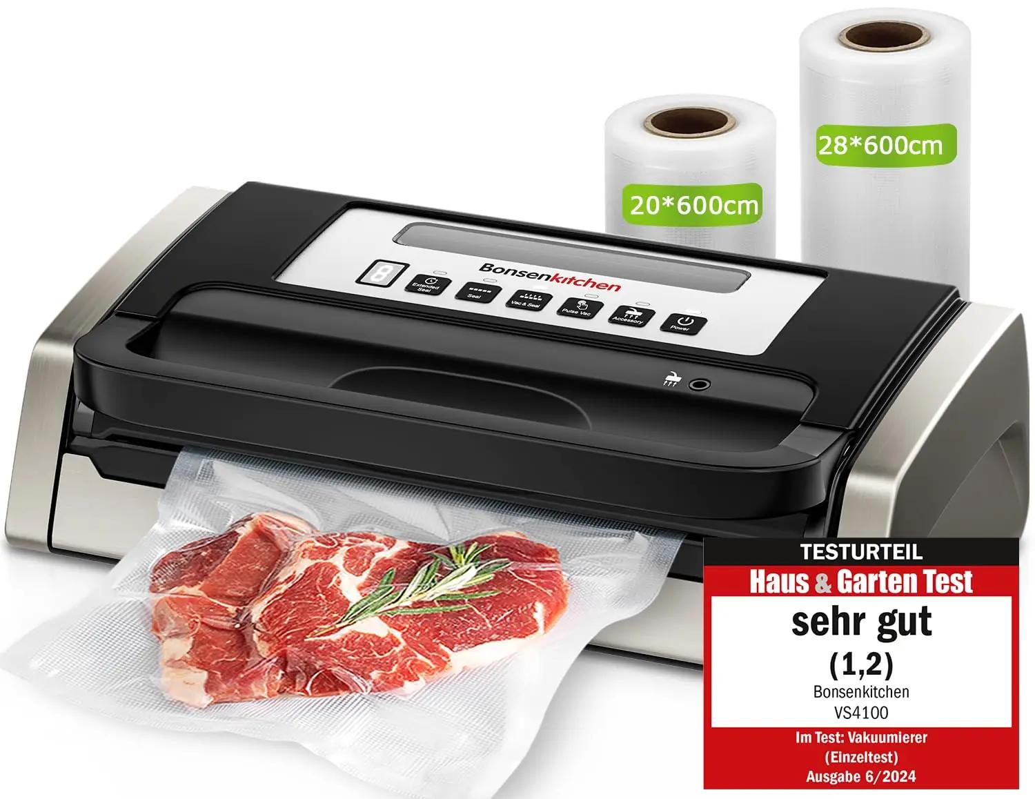 Bonsenkitchen roostevaba vaakumpakisija — kingitus kööki 15L/min