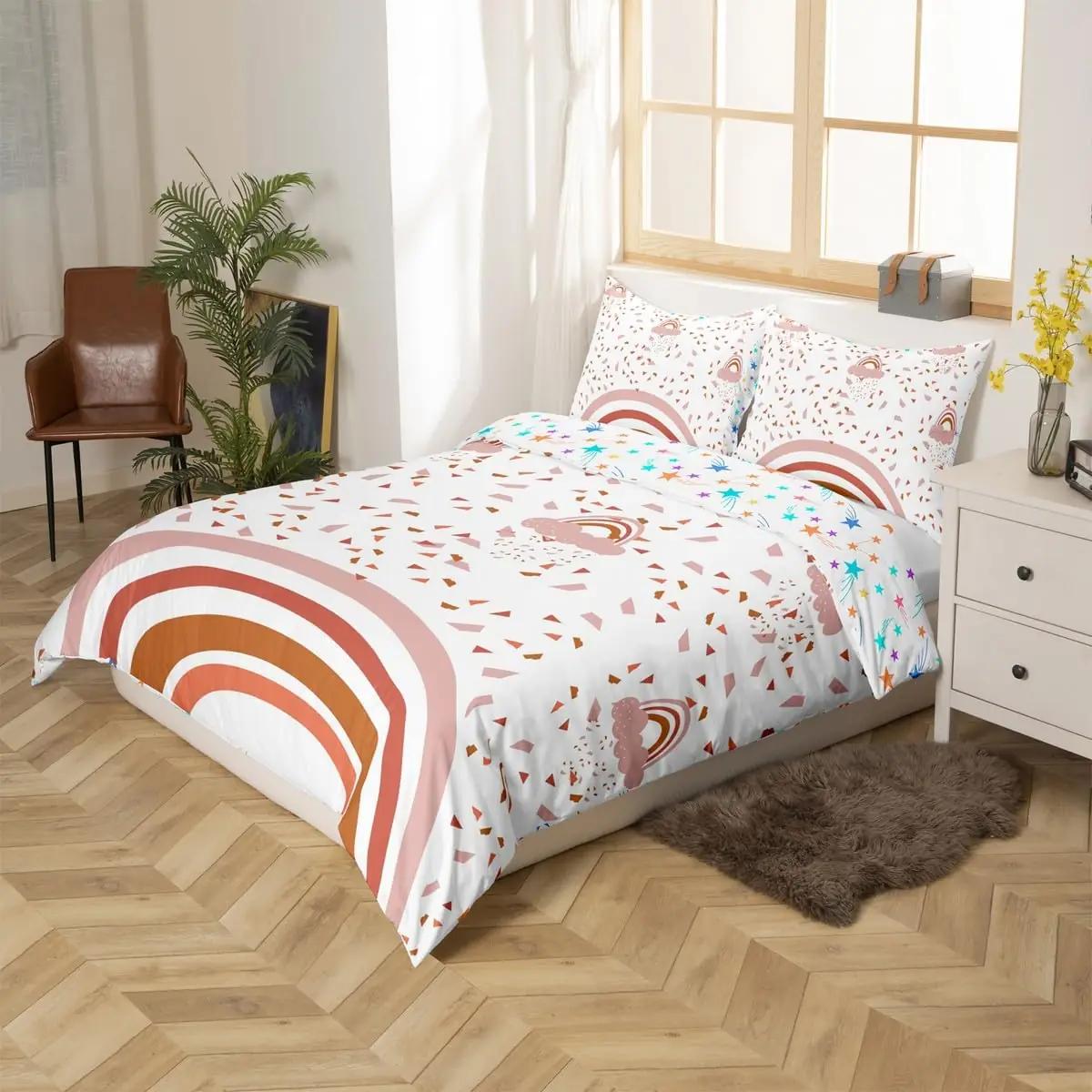Homemissing pehme mikrofibrist voodipesu – värvikas 220×240 – detailne vaade