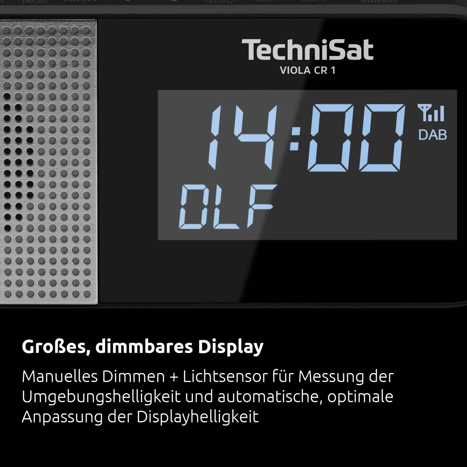 TechniSat äratuskell VIOLA CR 1 — traadita laadimisega ja DAB+ – lisavaade