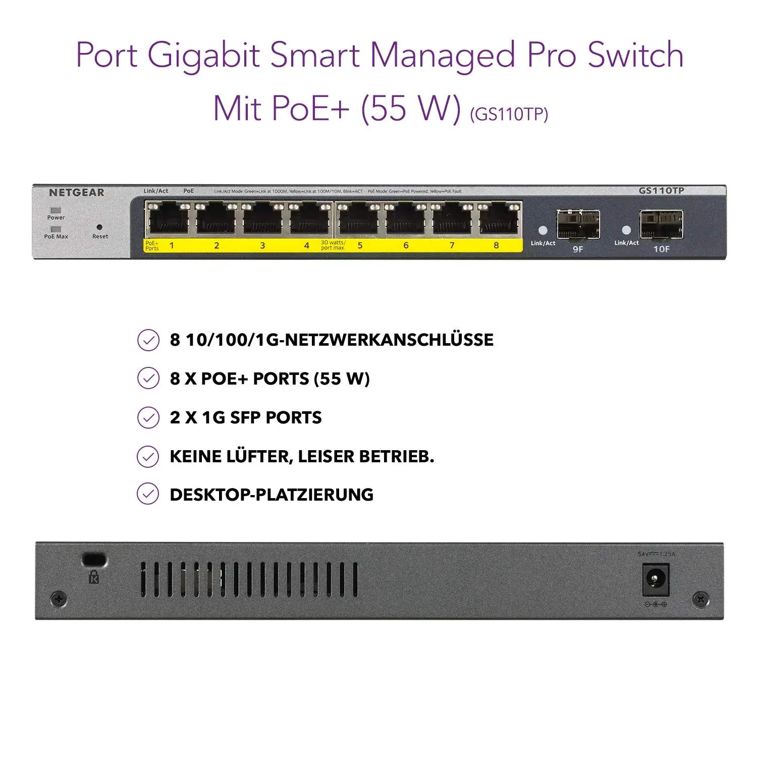 NETGEAR GS110TP-300EUS arvutid ja tarvikud – detailne lähivaade