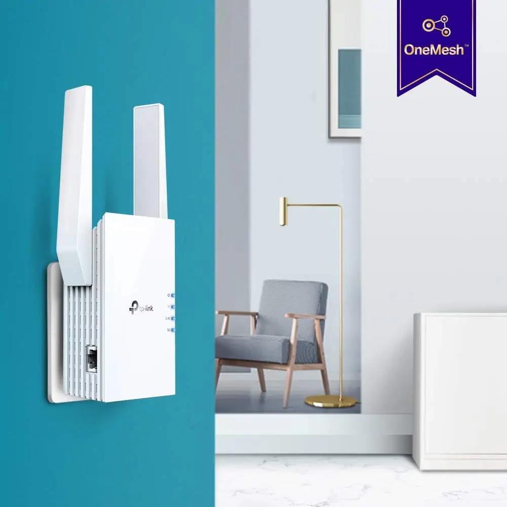 TP-Link pehme-valge WiFi 6 repeater – parem katvus kodus – pilt 6