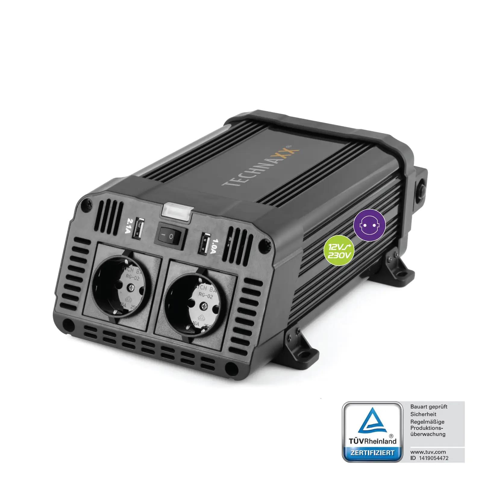 Technaxx auto pingemuundur 12V–230V — tugev ja usaldusväärne – detailne vaade