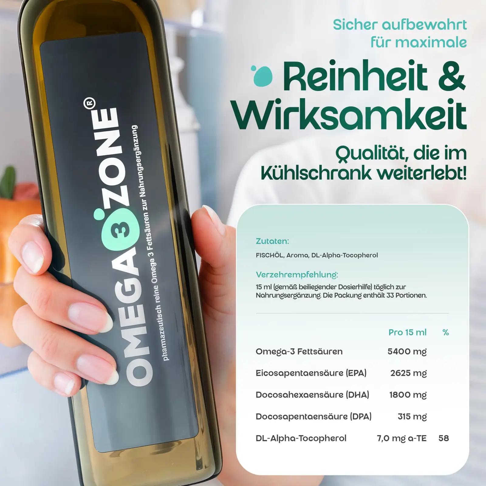 omega3zone premium kalaõli vedel 500 ml – värske greip – lisavaade