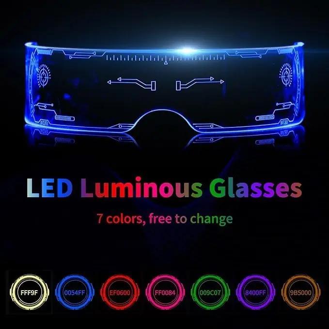 Yomaido LED-silmaluup: fluoresseeriv pidu- ja cosplay-aksessuaar – pakend ja tarvikud
