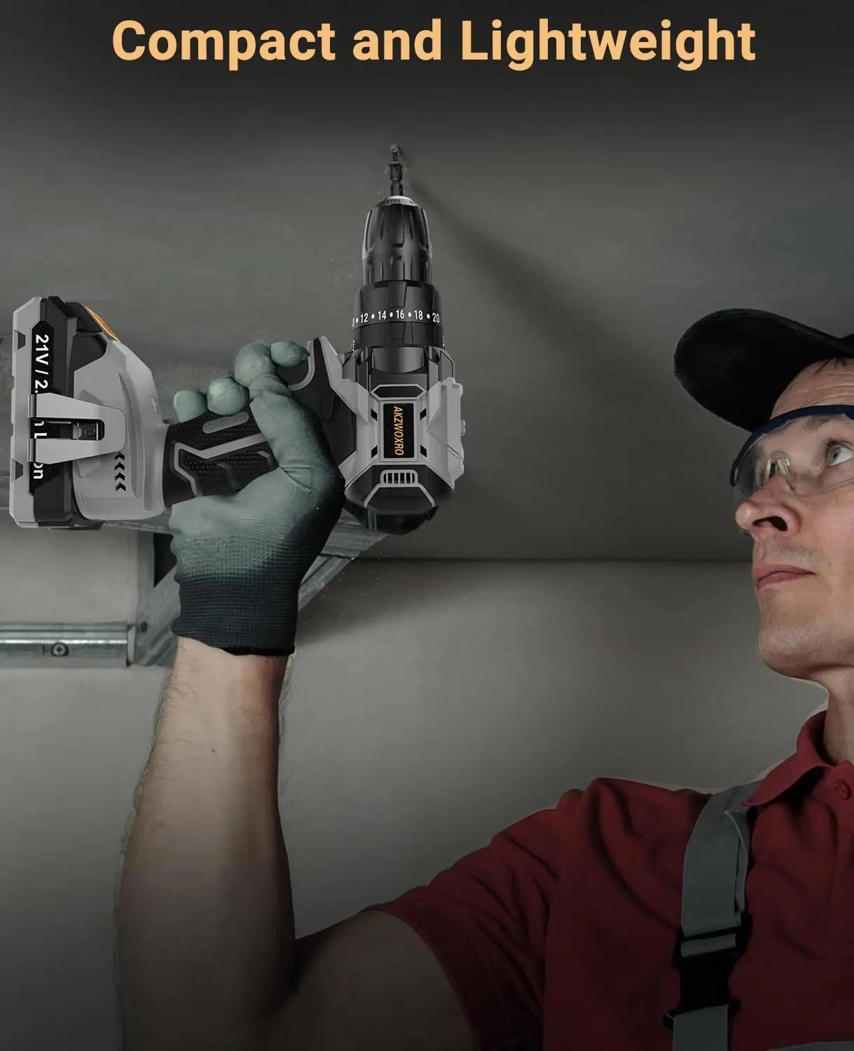 AKZWOXRO vastupidav akupuur 21V – ideaalne DIY kingitus – pilt 8