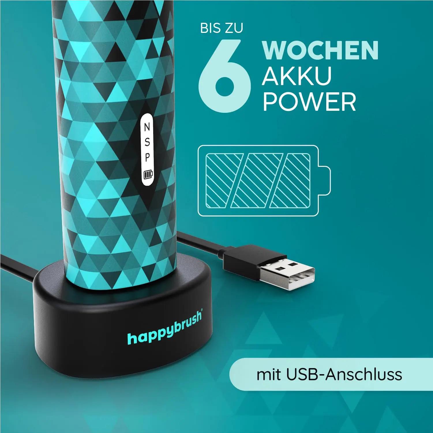 happybrush helivibraatoriga hambahari Eco Vibe 3 — pika akuajaga – lisavaade