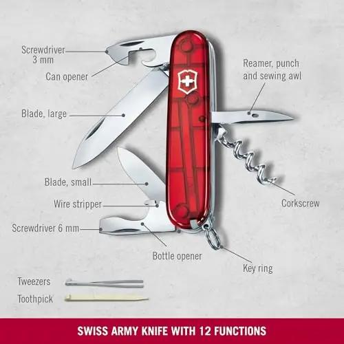 Victorinox punane Spartan taskunuga — vastupidav ja mitmekülgne – pakend ja tarvikud