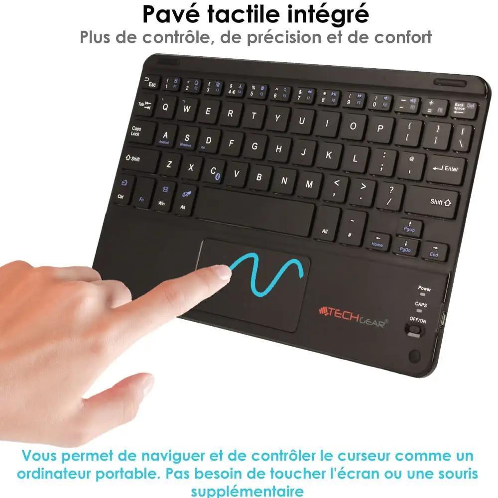 TECHGEAR kerge ABS-klaviatuur koos puuteplaadiga — töö- ja – detailne vaade