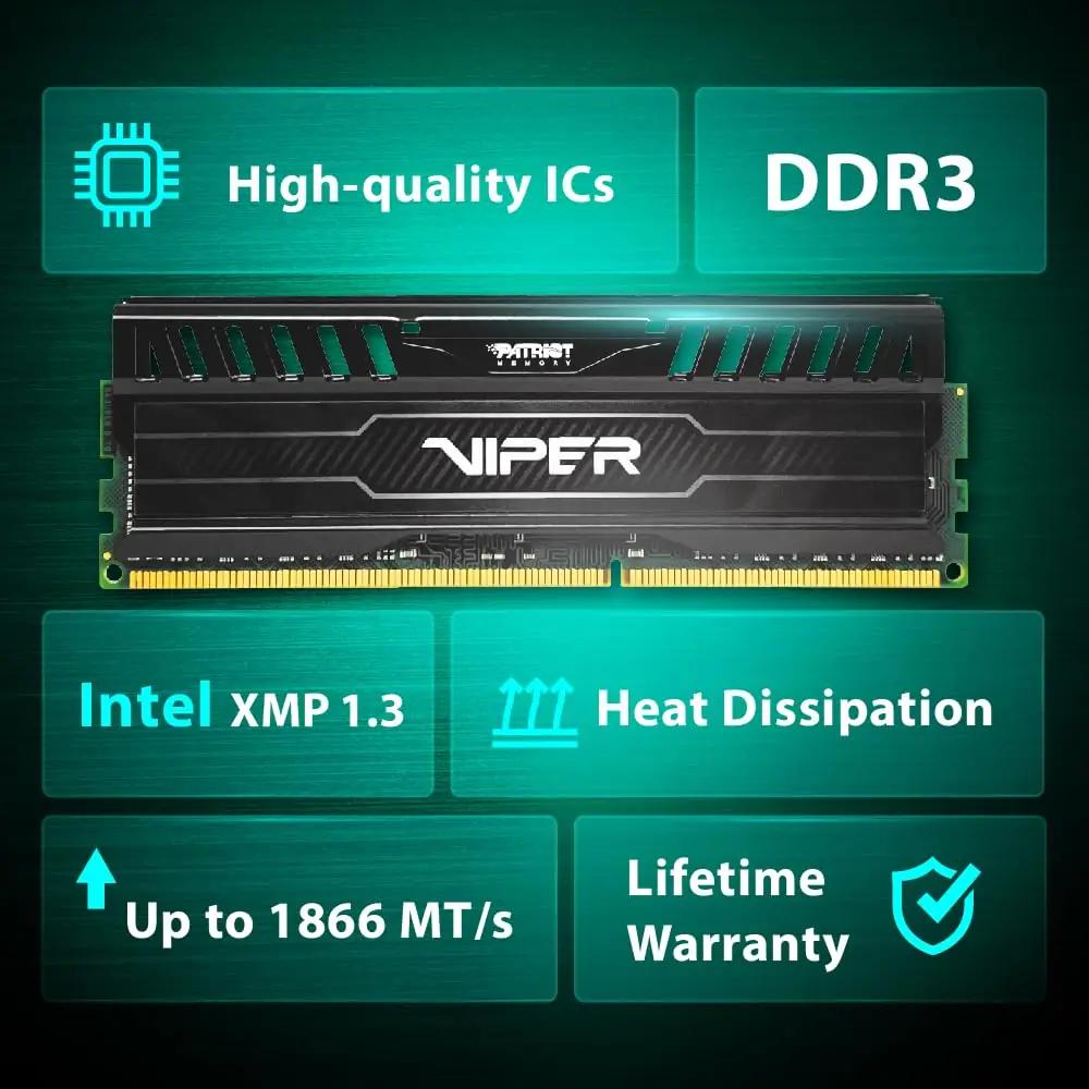 Patriot Memory tugev DDR3 16GB (2x8GB) mänguri RAM – pilt 8