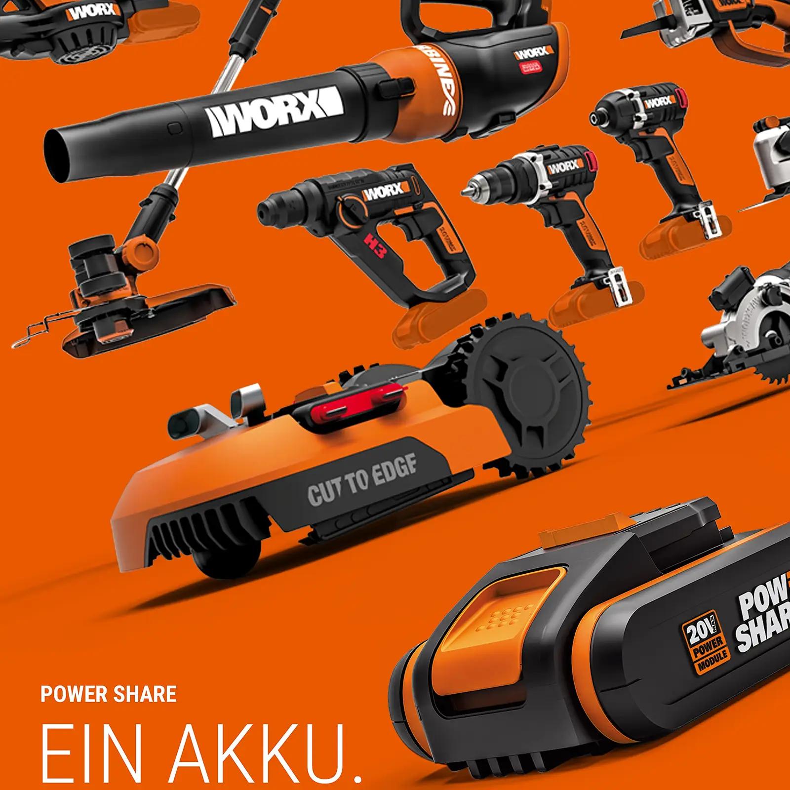 WORX akukompressor WX092.9 — mitmekülgne 4-in-1 lahendus rehvide – pilt 6