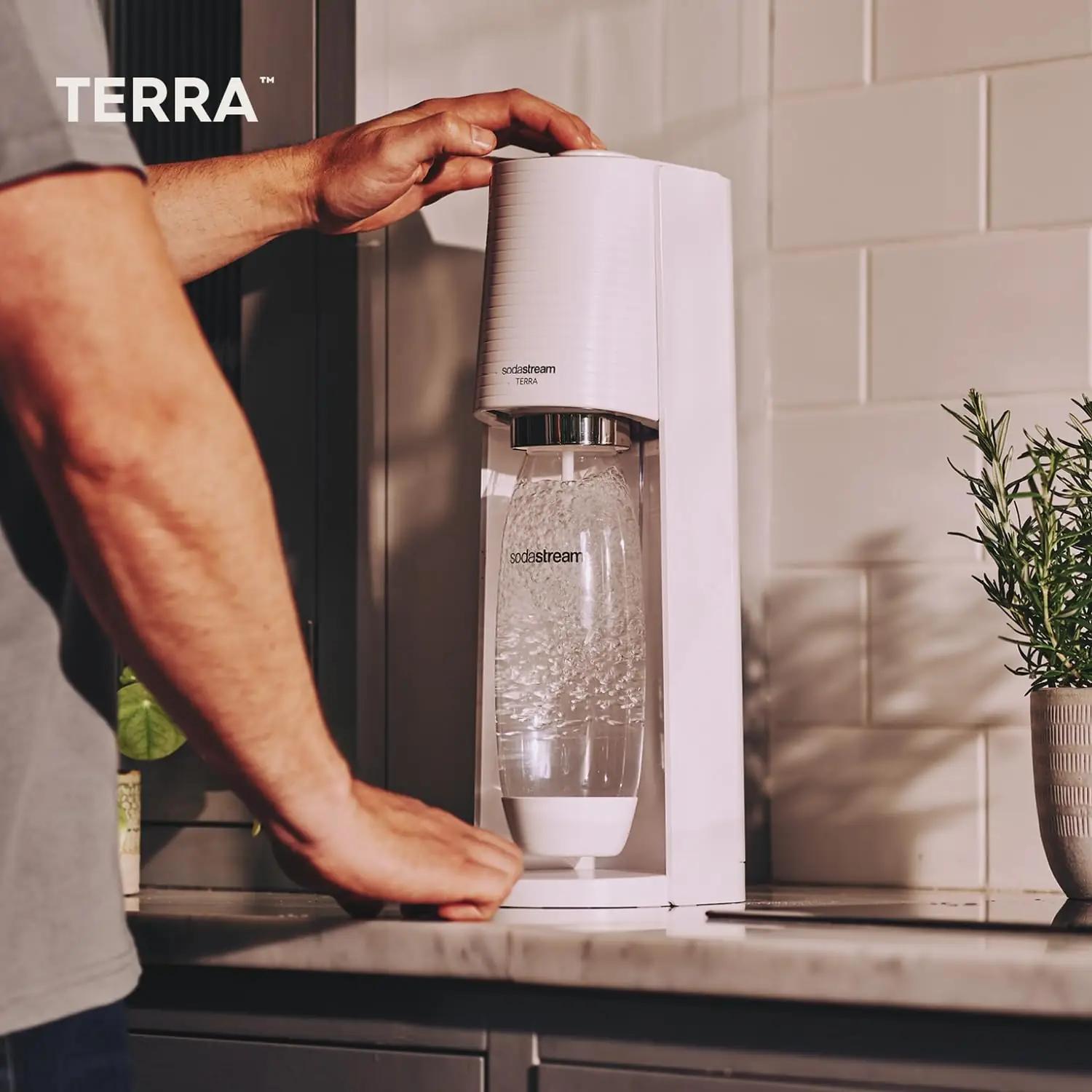 sodastream TERRA kodune mullivee valmistaja – kasutusnäide