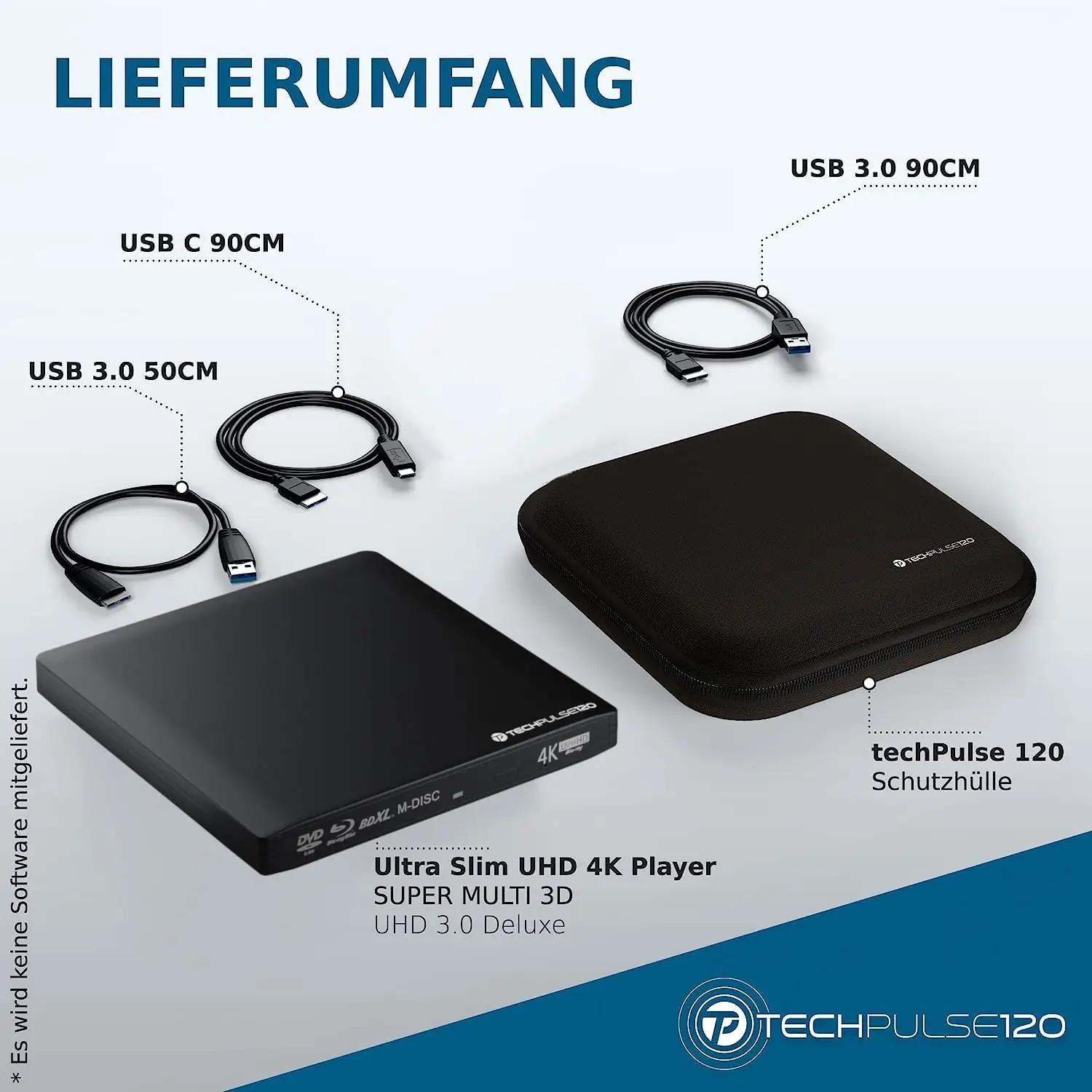 techPulse120 alumiiniumist UltraSlim Blu-ray kirjutaja — – pilt 6