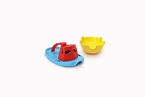 Green Toys vastupidav vankrilaadse disainiga punane paat lapsele – pilt 7