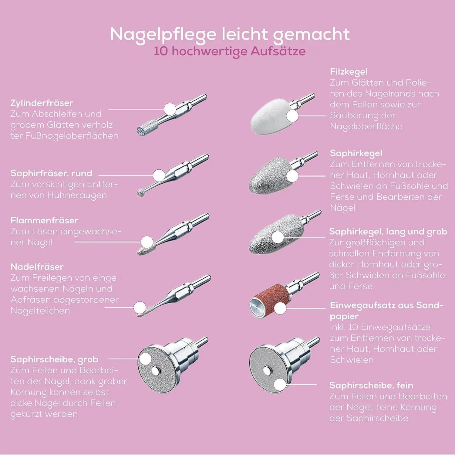 Beurer maniküüri‑pediküüri komplekt – täpne elektriline hooldus – pilt 6