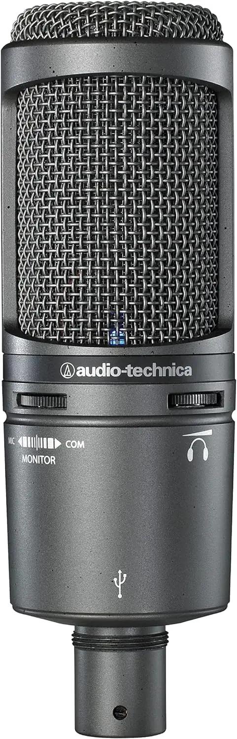 Audio-Technica kvaliteetne kondensatormikrofon stuudiokasutuseks – detailne vaade