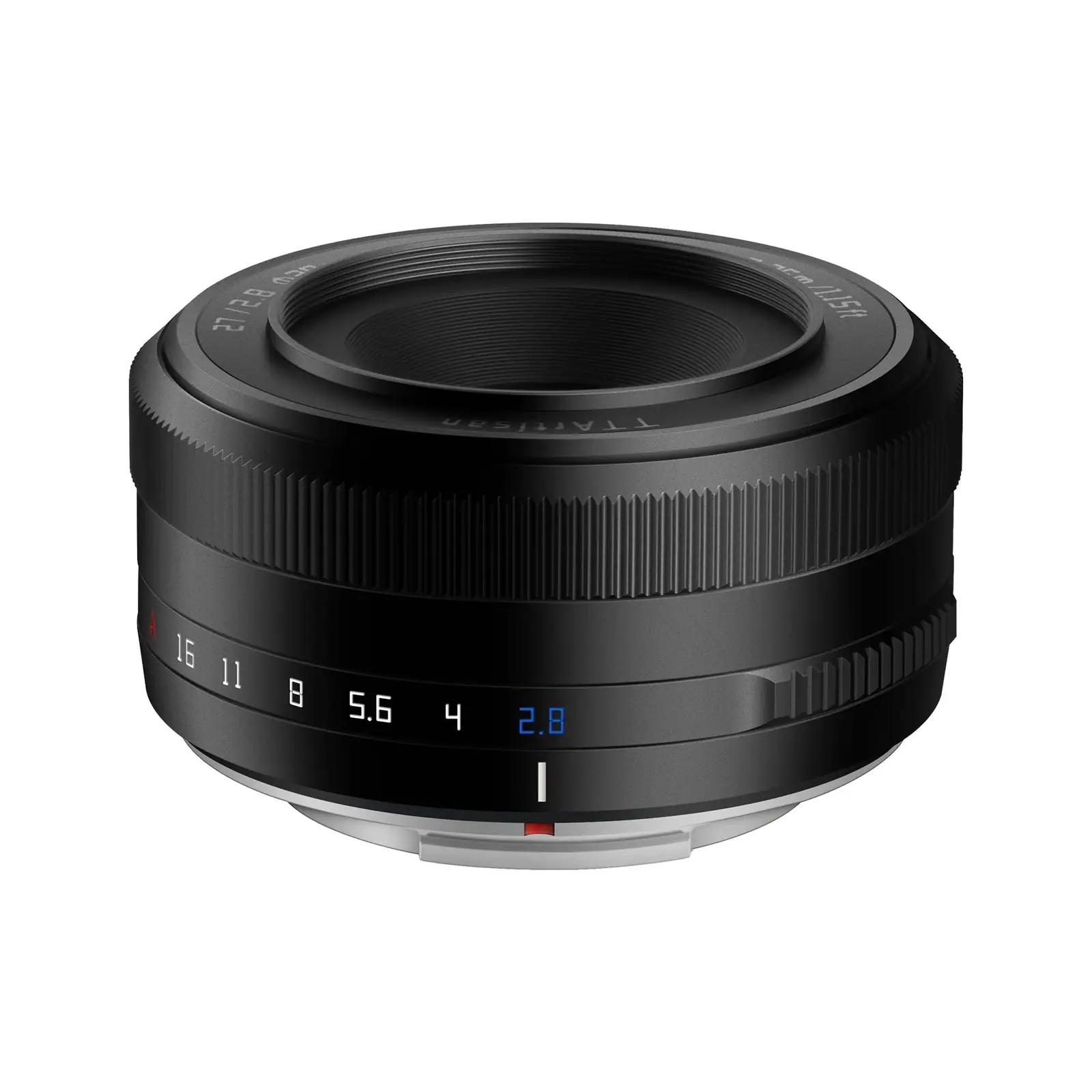 TTARTISAN kompaktne metallist 27mm F2.8 — kerge pancake-kaader
