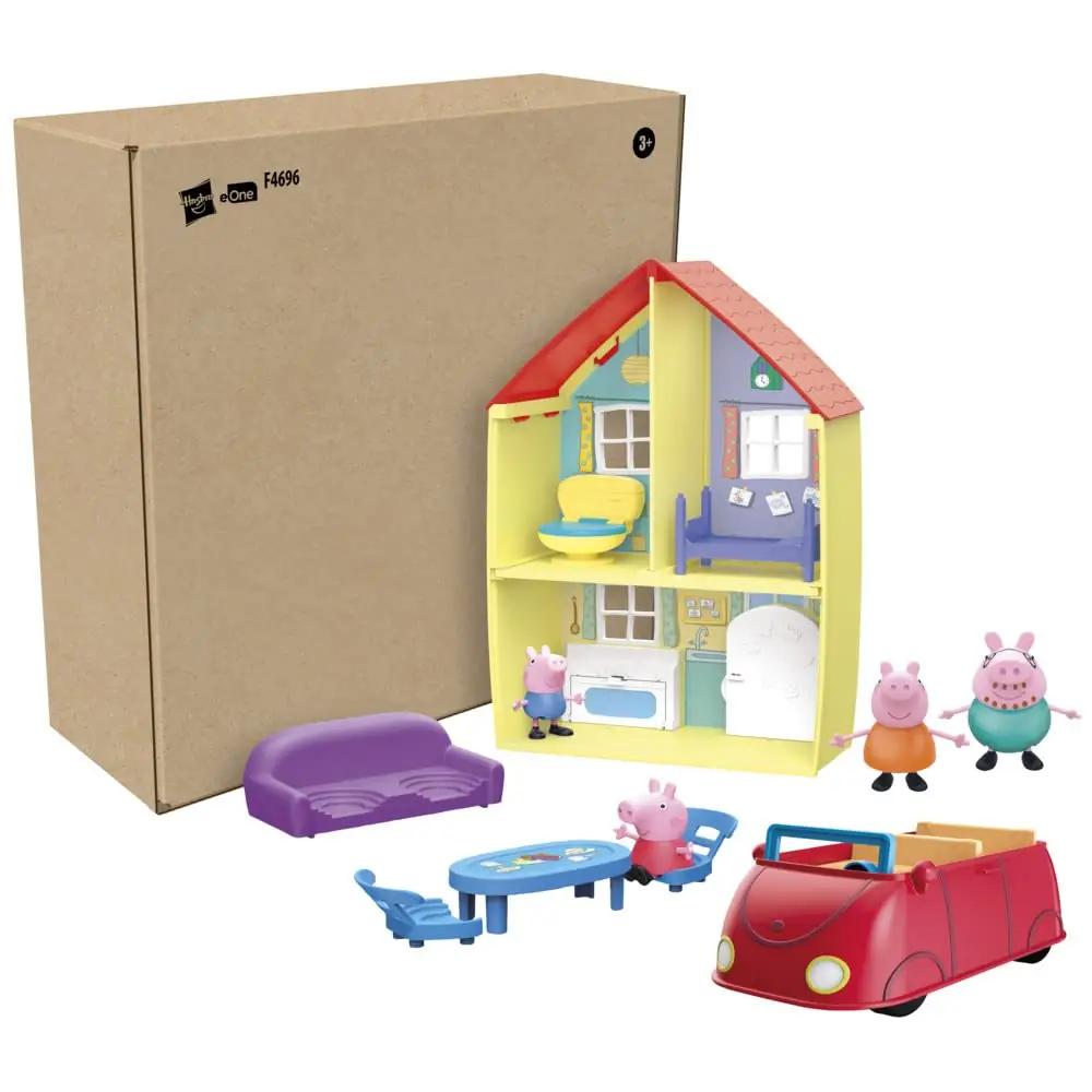 Peppa Pig mängukomplekt pereelamu — plastist mänguasi ja – detailne vaade