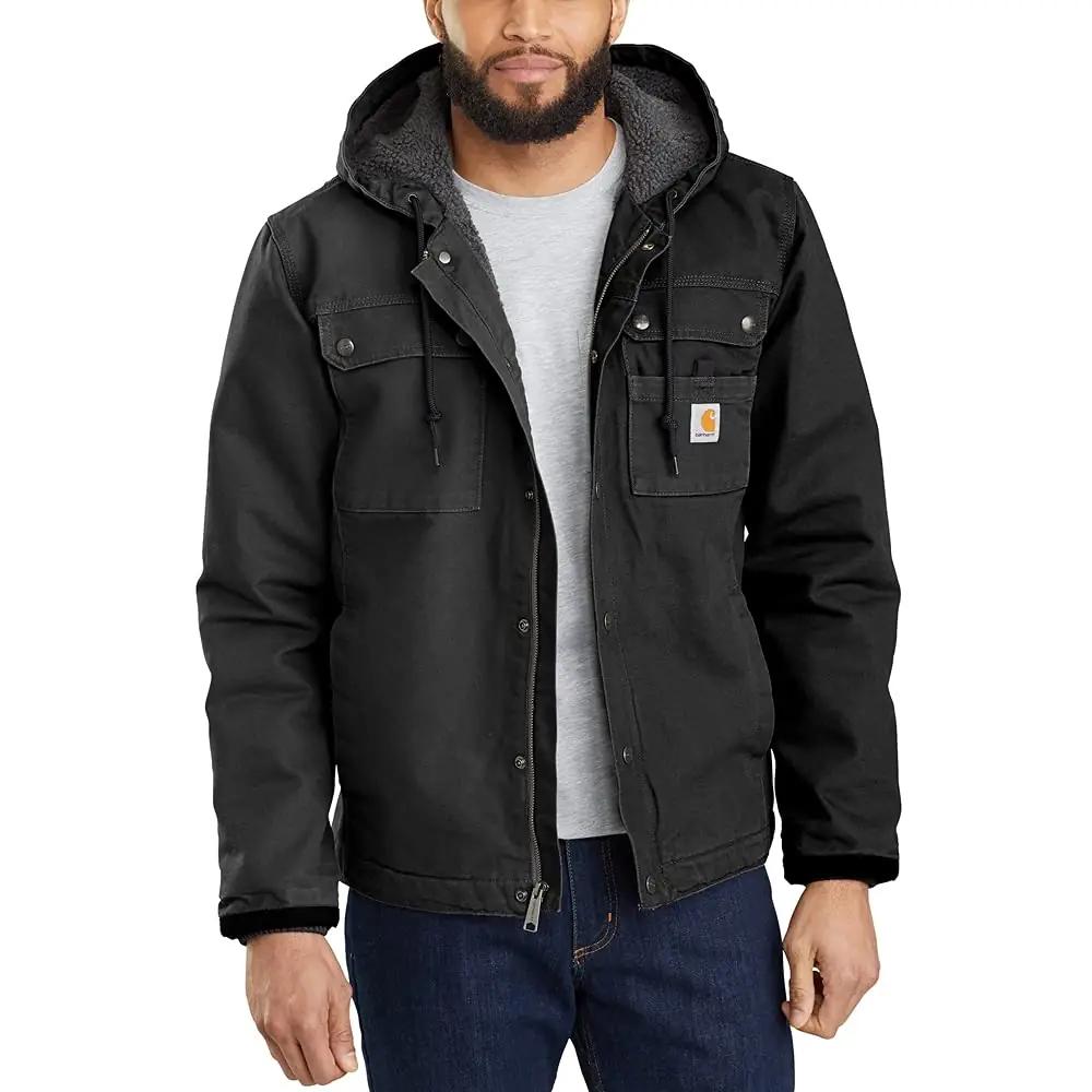 Carhartt vastupidav puuvillane tööjakk sherpa-voodriga