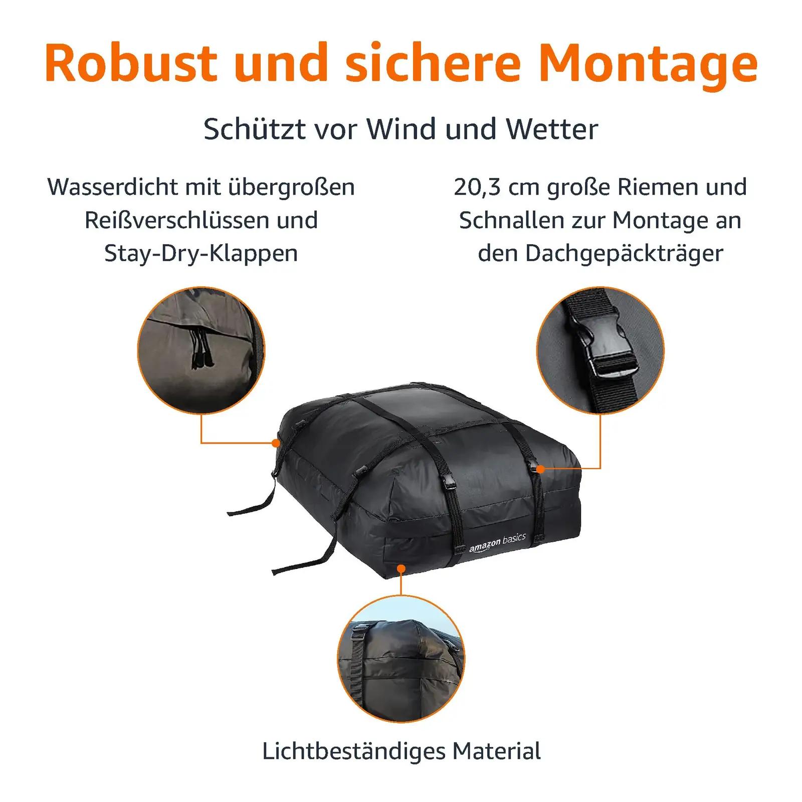 Amazon Basics veekindel katusekott 425 l reiside ja paigalduse – detailne vaade