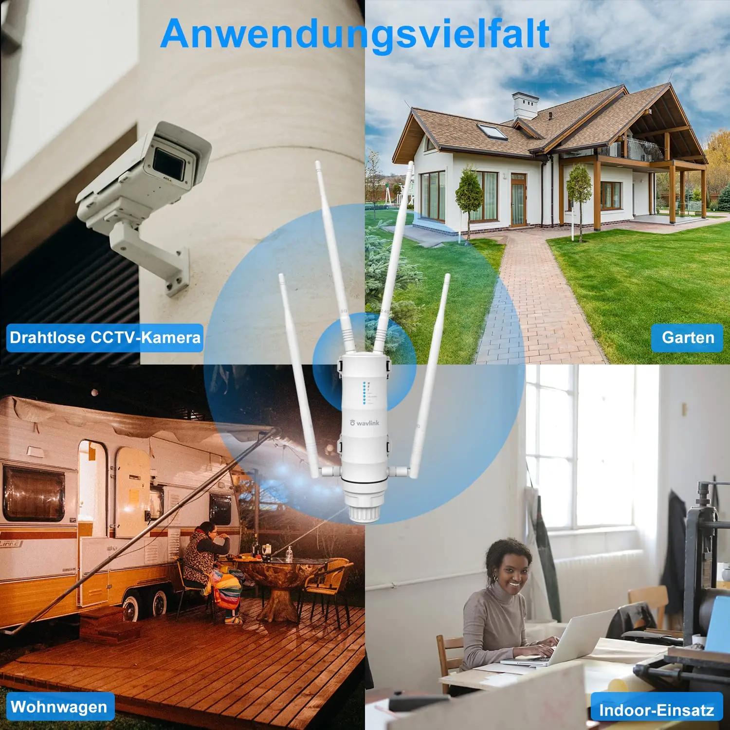 WAVLINK välise WiFi-tugevdaja – ilmastikukindel ja kiire – kasutusnäide