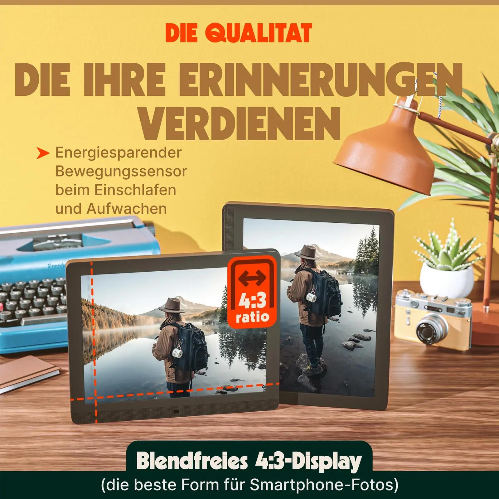 Pix Star nutikas 15″ digitaalraam matt-ekraaniga — kingiidee – kasutusnäide