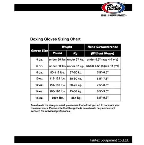 Fairtex nahast Muay Thai poksikindad 16 oz – pakend ja tarvikud
