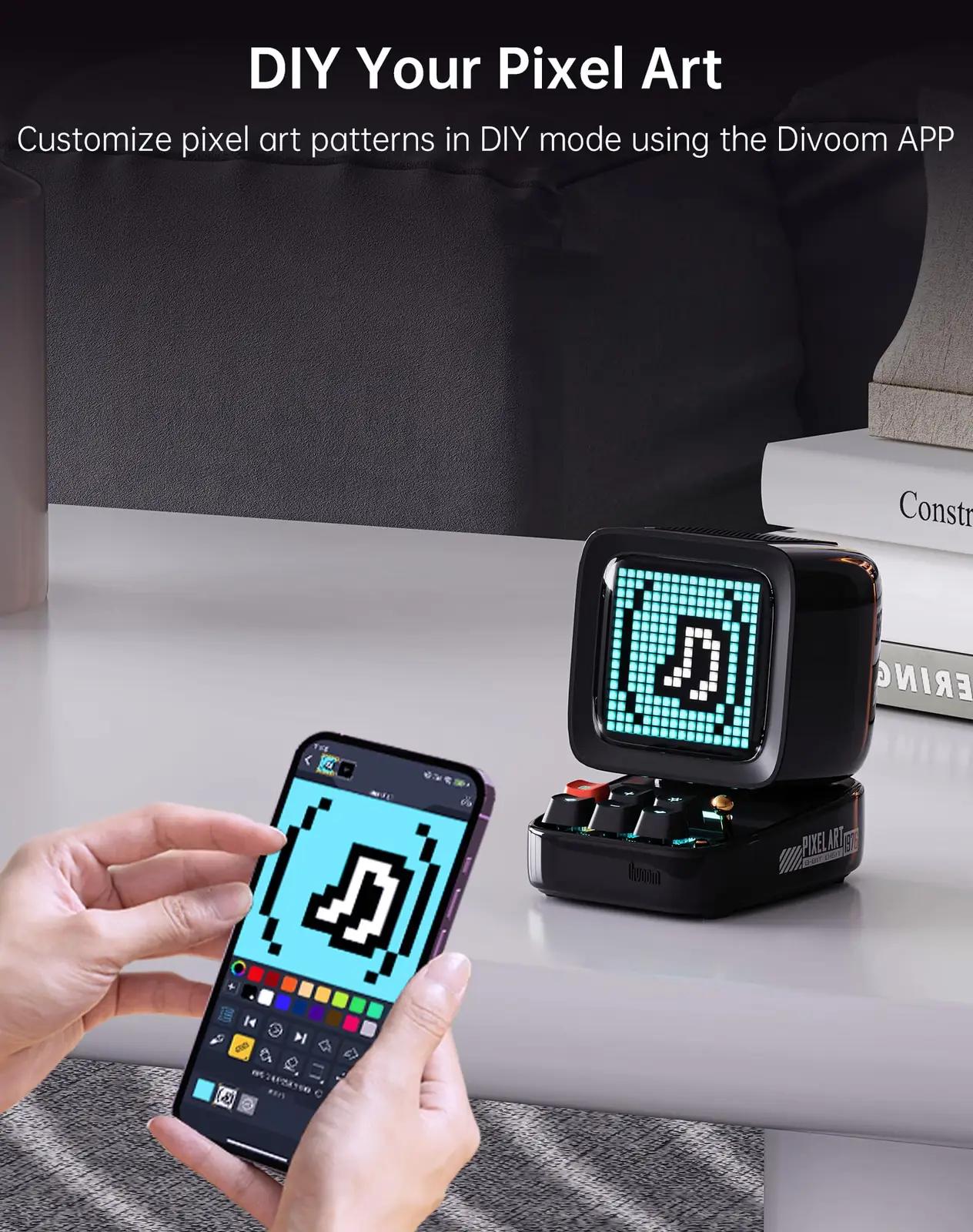 Divoom Ditoo retro-stiilis pixel LED kõlar — nutikas muusika- ja – pilt 6