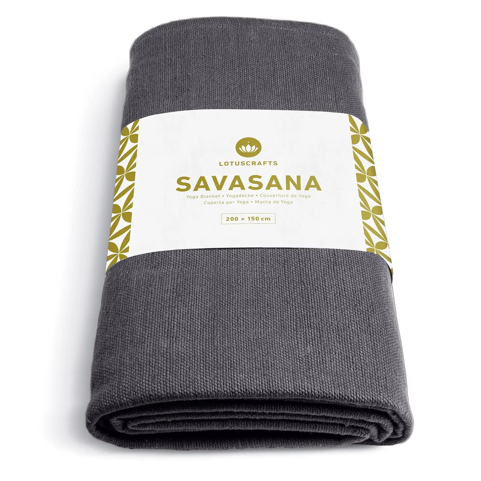 Lotuscrafts pehme joogatekk 100% puuvill – Savasana 200×150