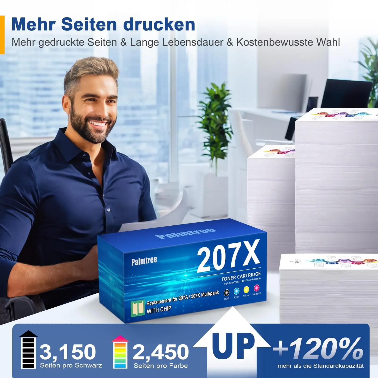 Palmtree kvaliteetne 207X toonerkassett komplekt kontorisse – kasutusnäide