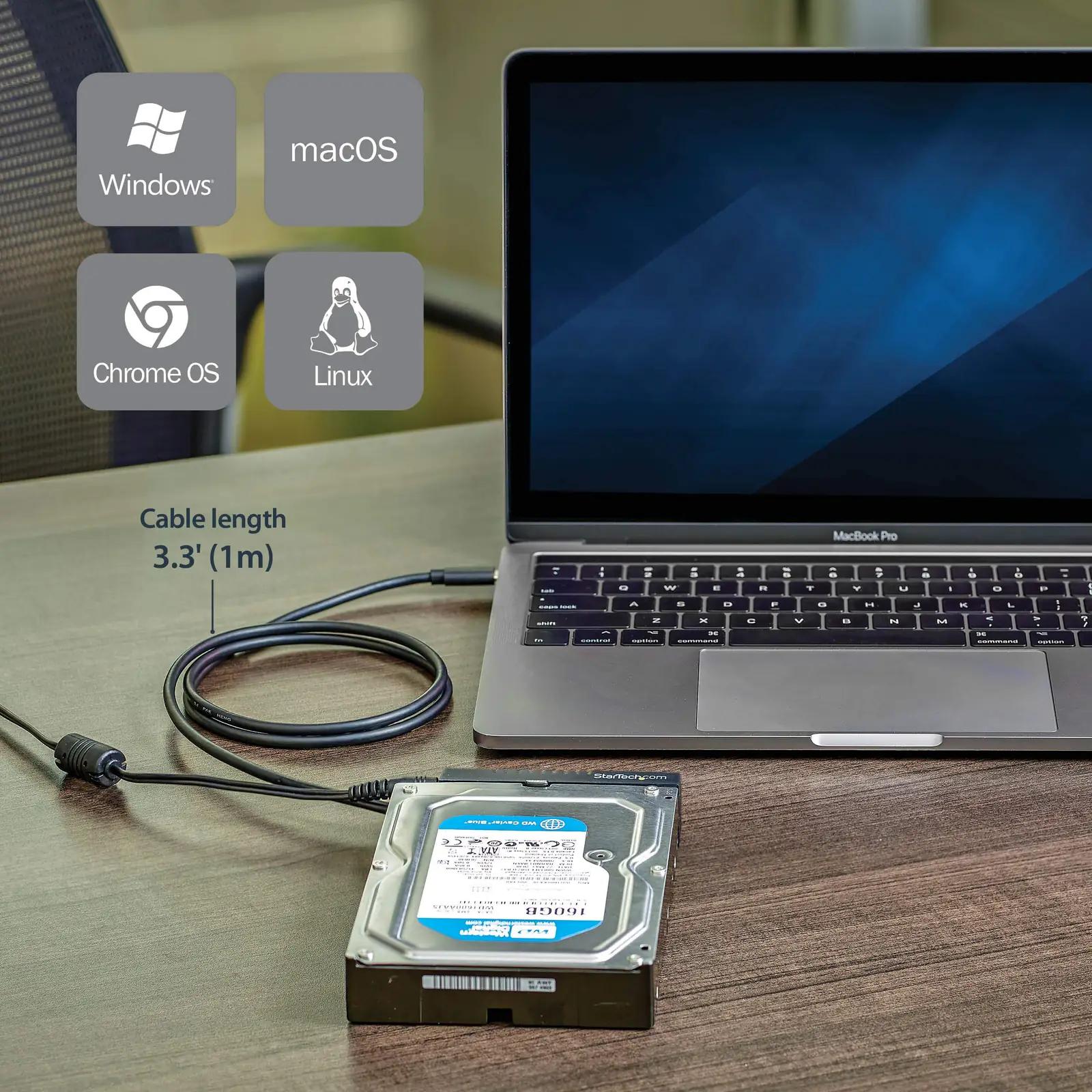 StarTech USB-C SATA adapter — mugav HDD/SSD ühendus – pakend ja tarvikud