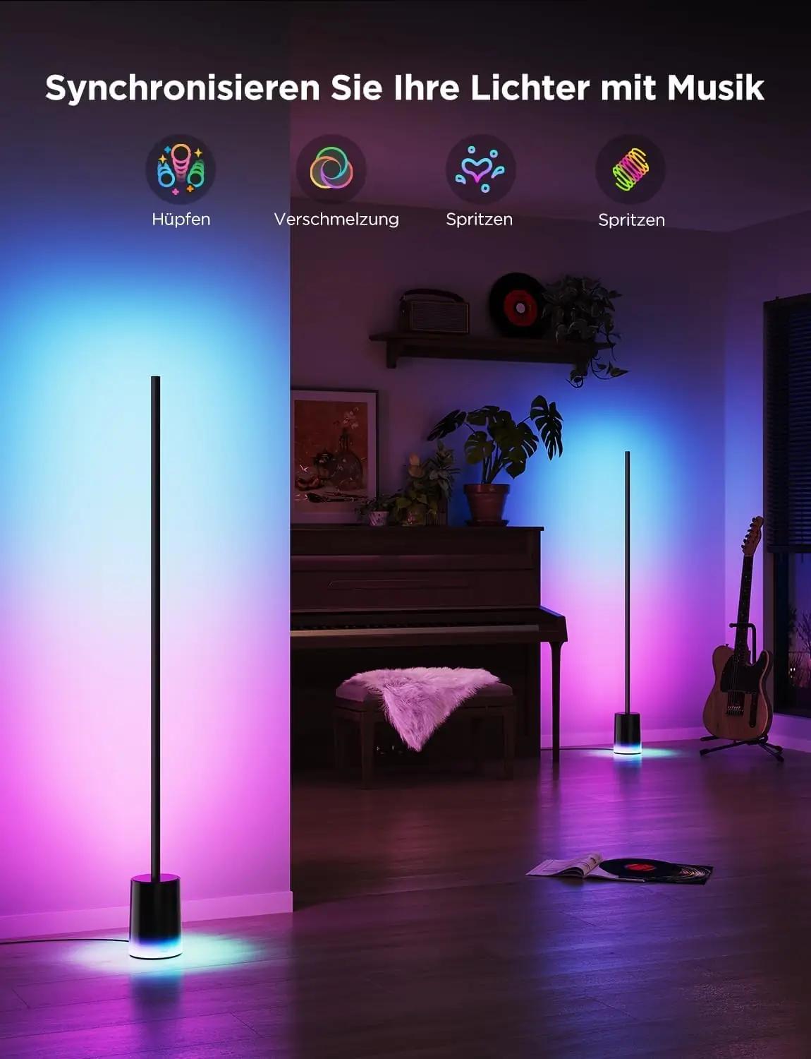 Govee modernne LED-lamp 152 cm dimmitav ja RGBIC värvid – pilt 7
