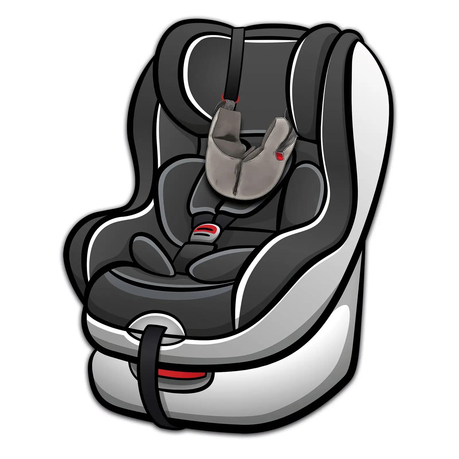 SANDINI pehme reisipadi lastele – turvaline uni autos – pilt 7