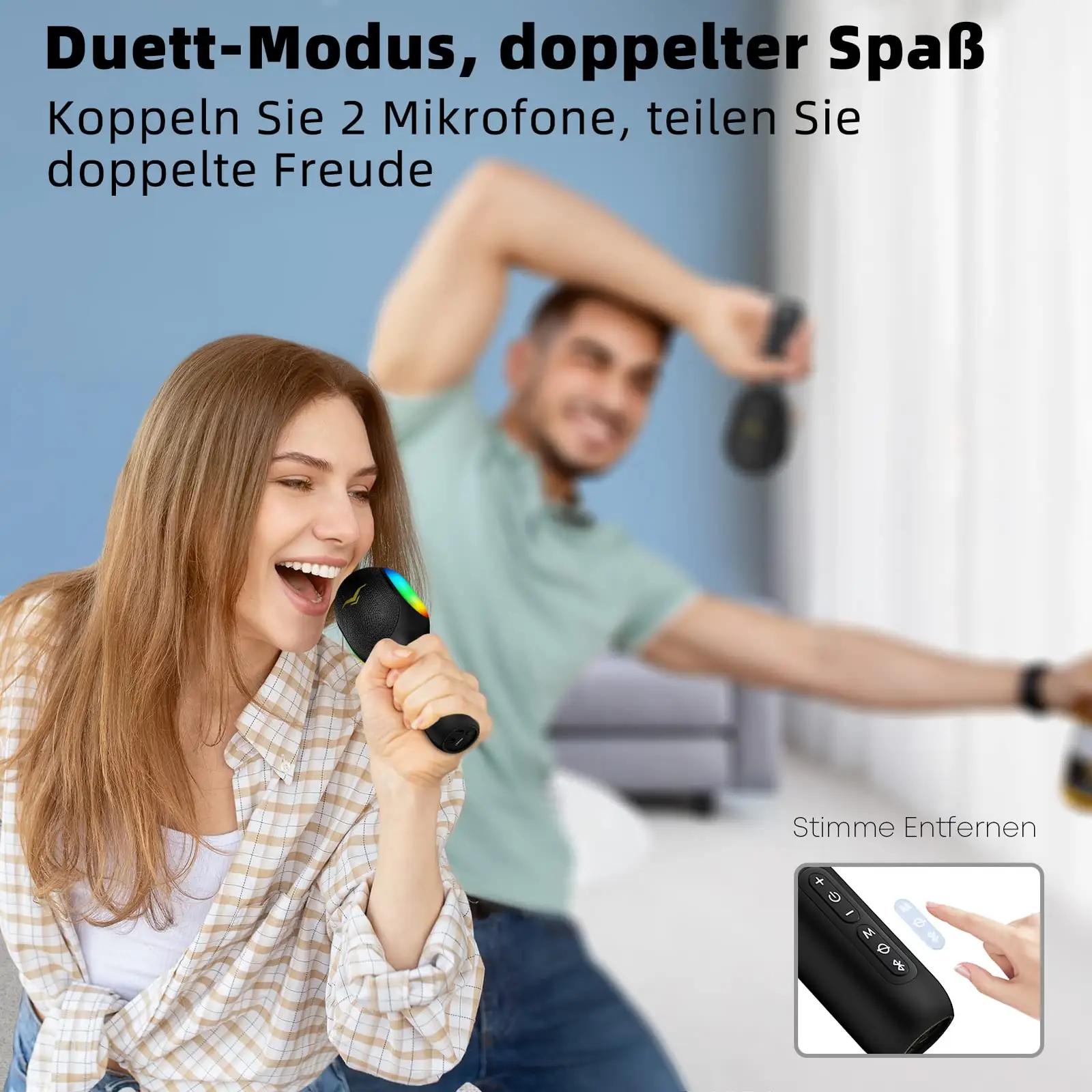 StageSound kaasaskantav karaoke mikrofon perepeole ja kingituseks – kasutusnäide