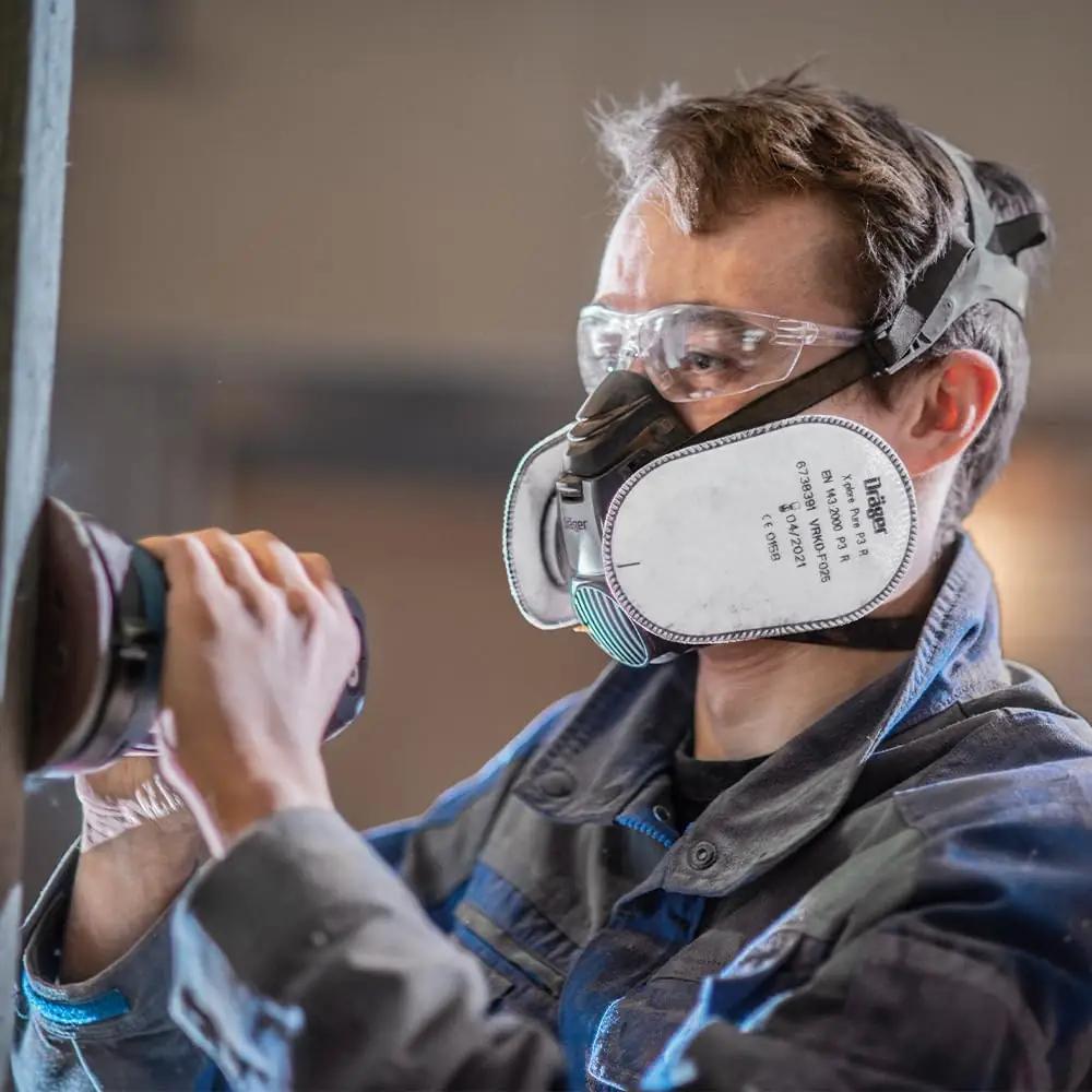 Dräger mugav silikoonist poolmask – kaitse tolmu eest, suurus L – pilt 8