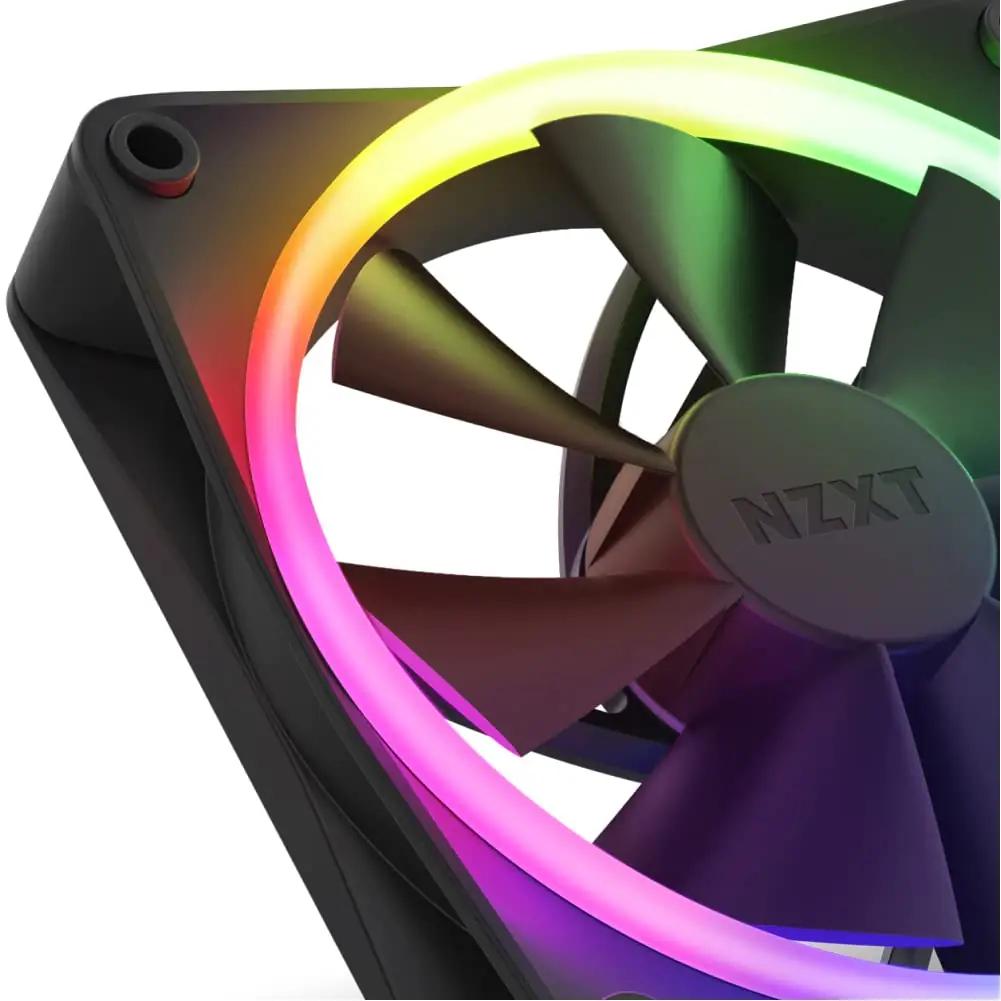 NZXT vaikne 120 mm ventilaator – stiilne RGB jahutus – kasutusnäide