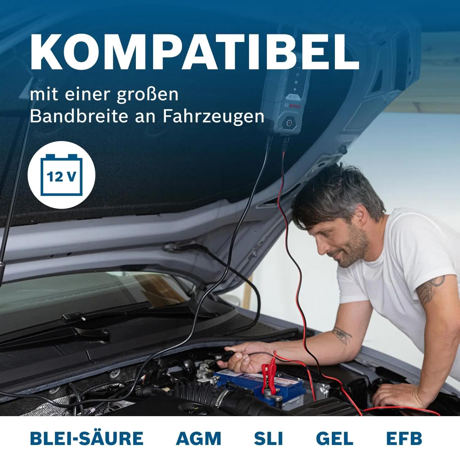 Bosch vastupidav autoakulaadija C10 3,5 A – säilitav laadimine – kasutusnäide