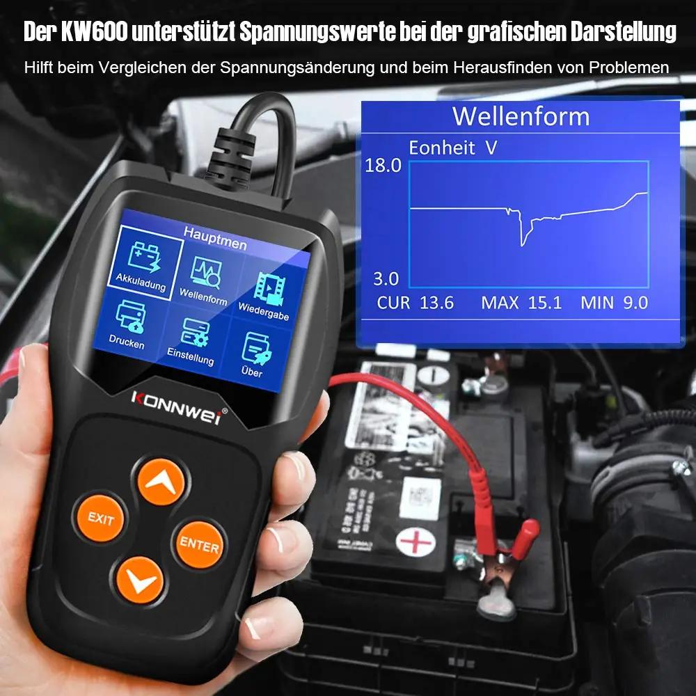 KONNWEI professionaalne akutester — täpne auto- ja paadikasutus – pakend ja tarvikud